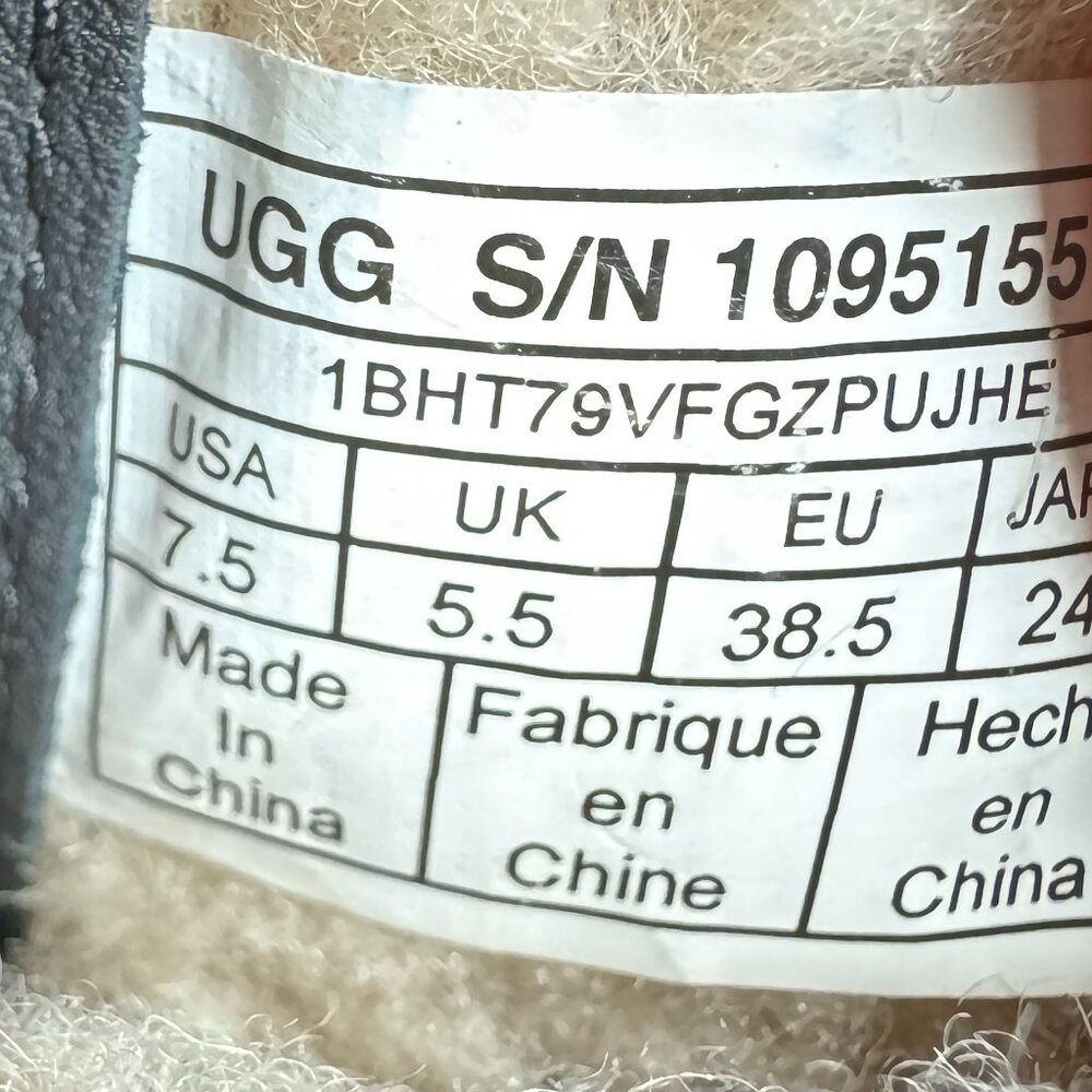 UGG Black Leather Lorna Side Zip Buckle Bootie in… - image 8